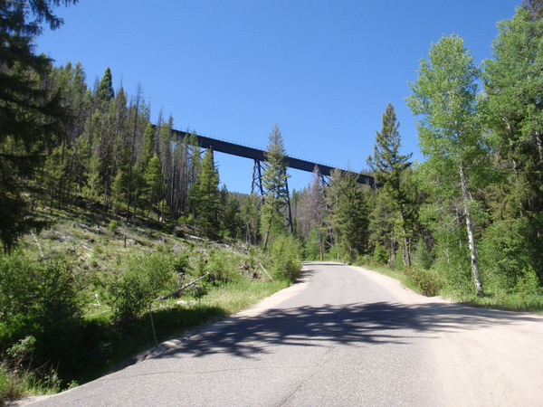 Old (Iron Horse) Railroad Trestle Bridge.